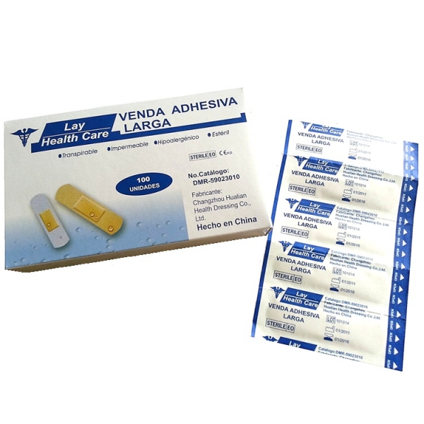 Curitas rectangulares largas (caja de 100)